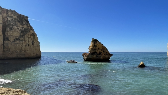 Algarve Rock Formation Lonely Rock