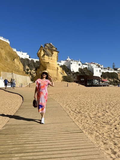 Albufeira beach boardwalk