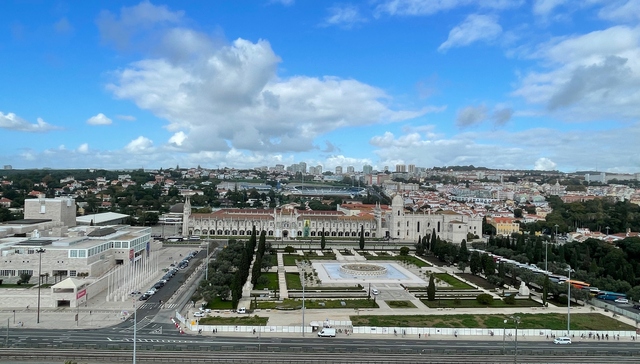 city view from Discoveries Monument