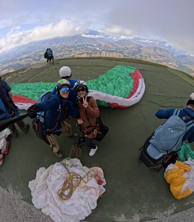 paragliding launch site