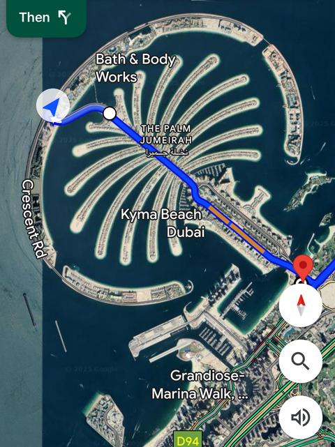 Palm Jumeirah Map 朱美拉棕榈岛地图