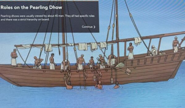 Doha National Museum Pearling Dhow 多哈国家博物馆采珠帆船图