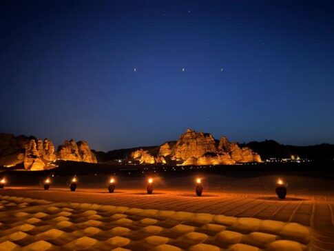 Desert night view 沙漠夜景