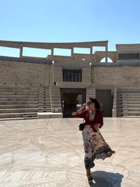 Doha Amphitheater Walking 多哈圆形剧场走过