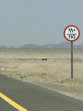 Saudi Arabia highway speed limit in dual numerals 沙特阿拉伯高速公路限速以双阿拉伯数字表示