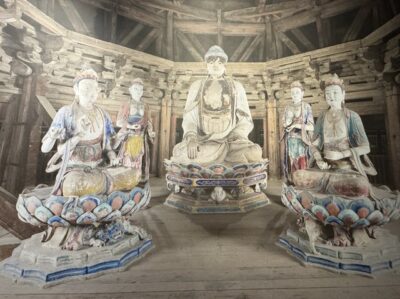 Yingxian Wooden Pagoda image in Shanxi Museum level 2 山西博物馆应县木塔图片第二层