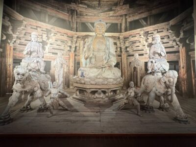 Yingxian Wooden Pagoda image in Shanxi Museum level 4 山西博物馆应县木塔图片第四层