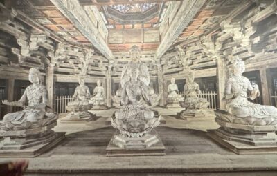 Yingxian Wooden Pagoda image in Shanxi Museum level 5 山西博物馆应县木塔图片第五层