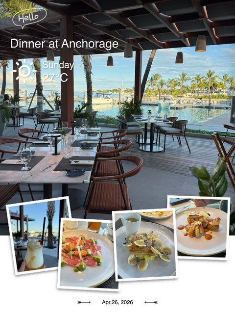 Dinner at Marina