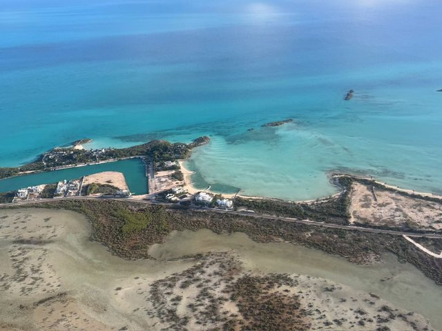 View from airplane